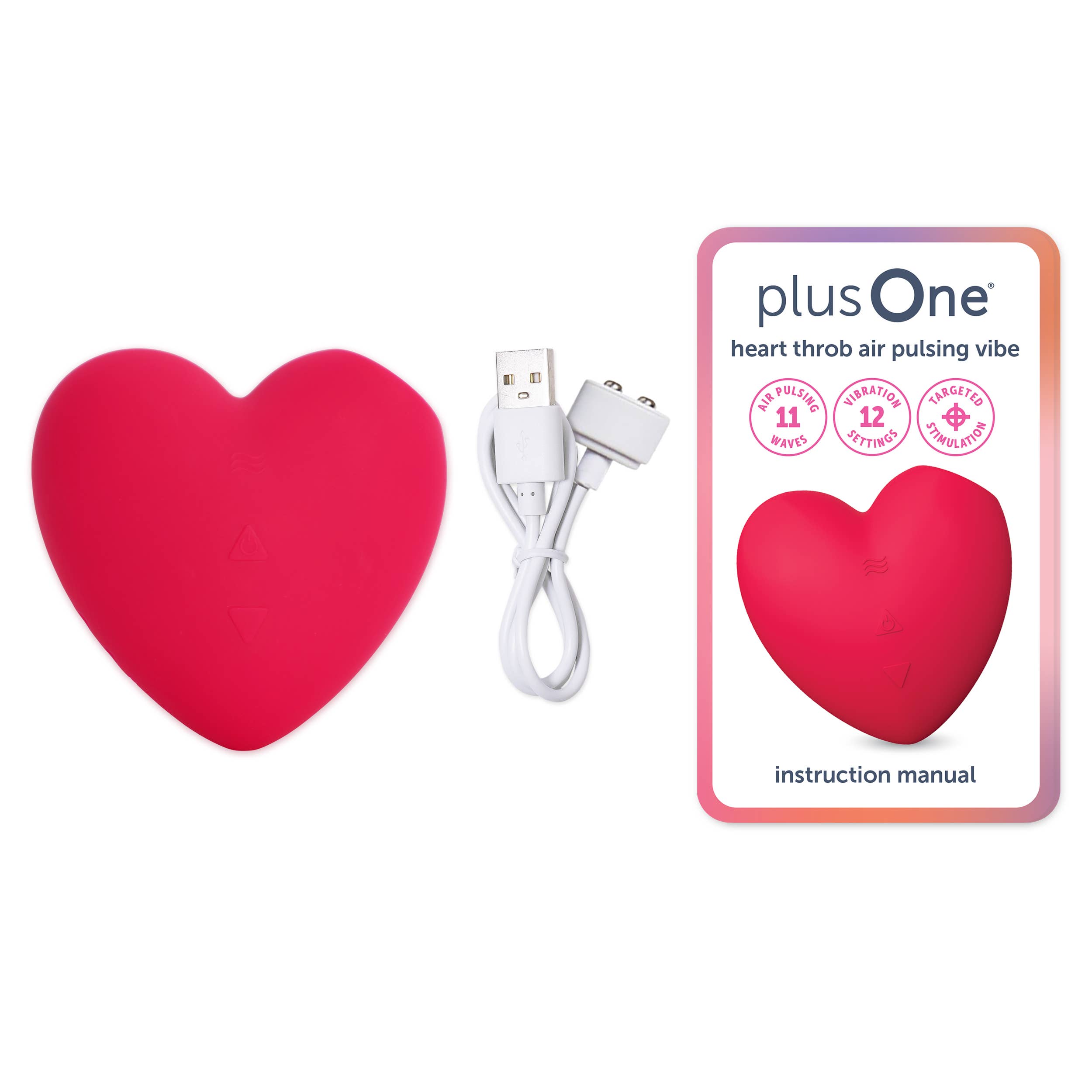 PlusOne® Heart Throb Air Pulsing Vibe