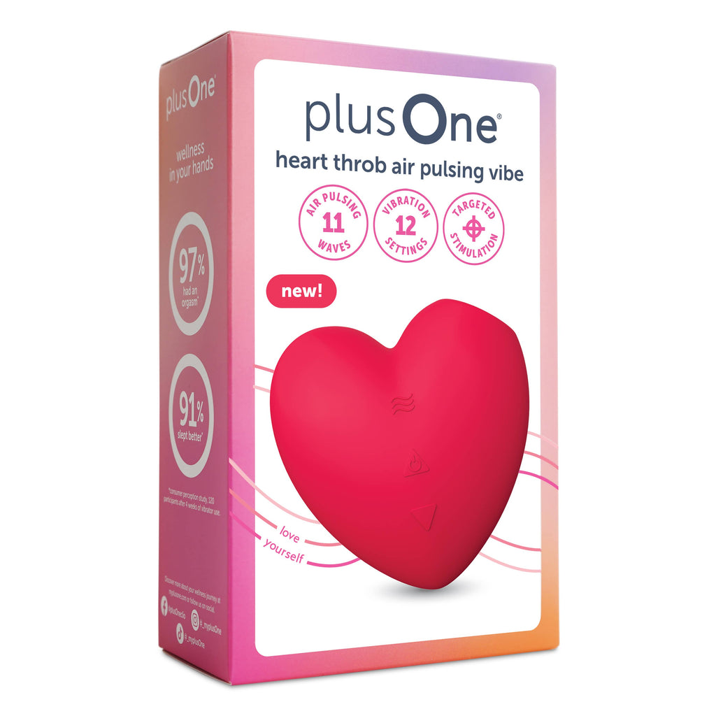 PlusOne® Heart Throb Air Pulsing Vibe