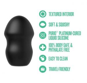 URSELF FORTIFY SILICONE FTM MASTURBATION STROKER BLACK