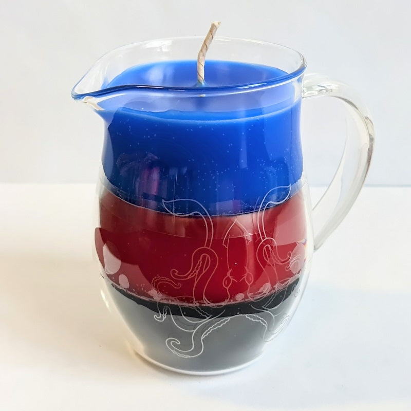 Pride flag in a Jar Wax Play Candle - Low Temp - Unscented - Pitcher Candle