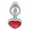 Ruby Heart Plug Small