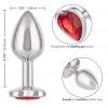 Ruby Heart Plug Small