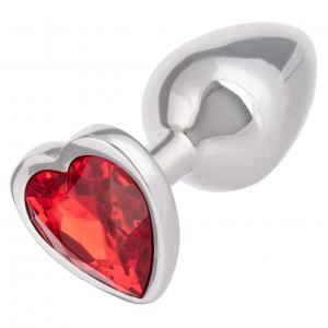 Ruby Heart Plug Small
