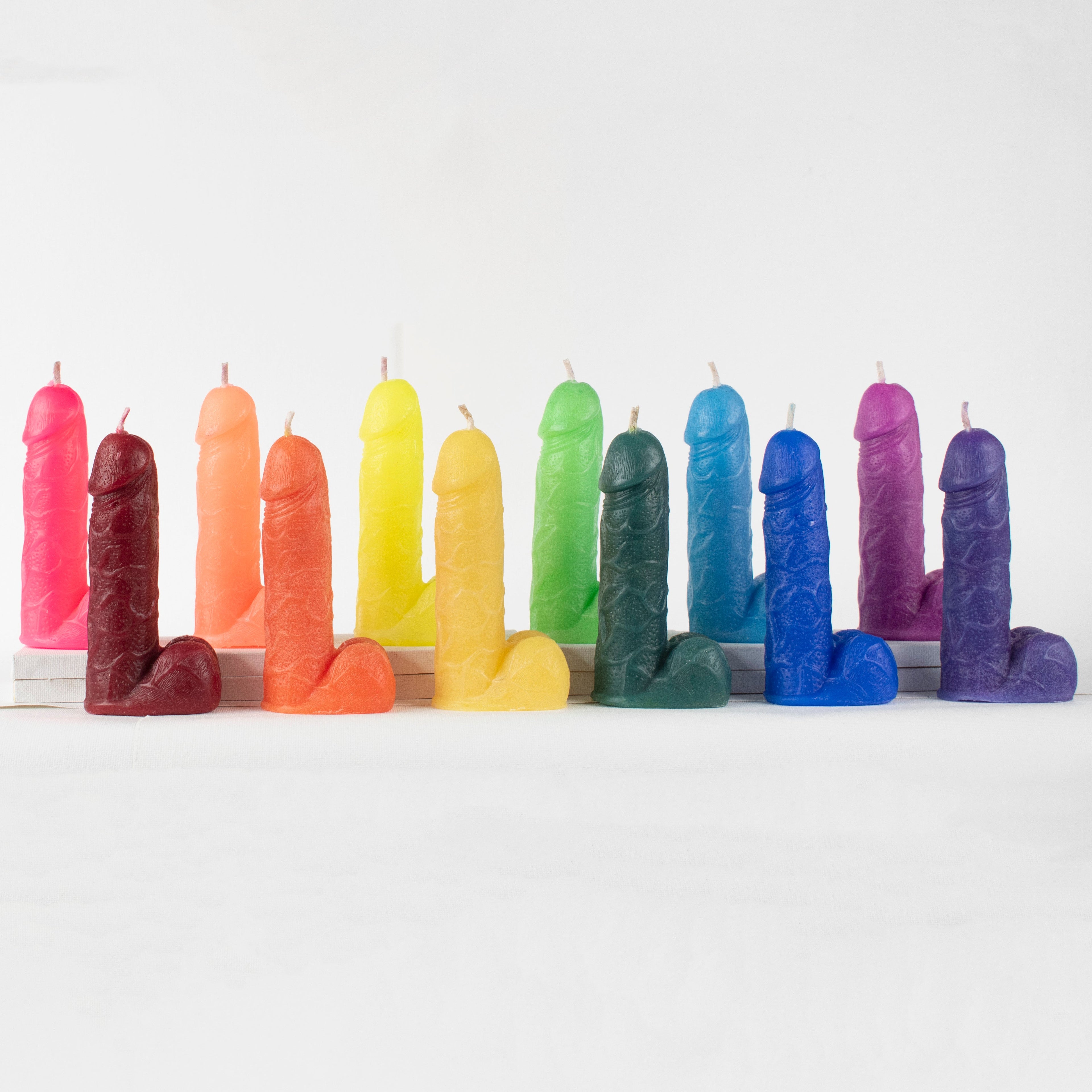 Flaming Hot Genitals - Vulva & Penis wax play Candles