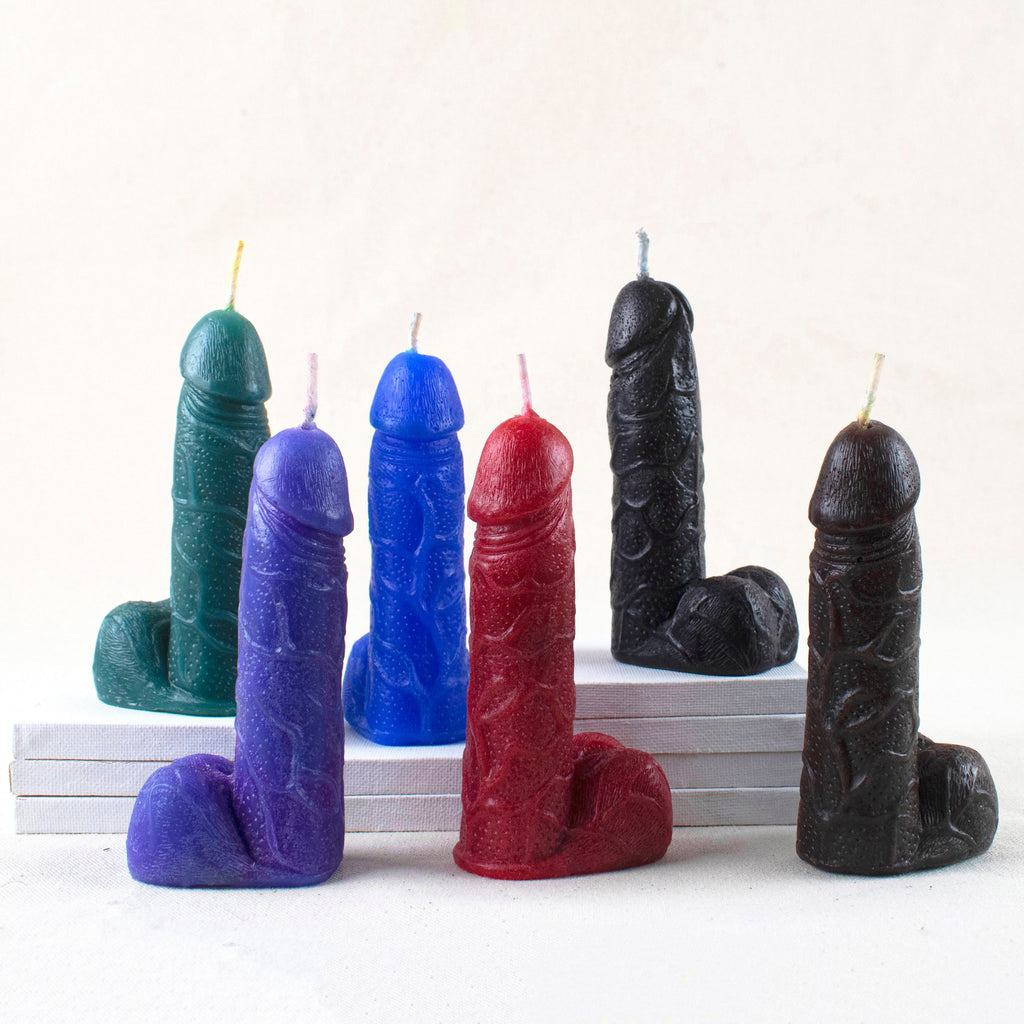 Flaming Hot Genitals - Vulva & Penis wax play Candles