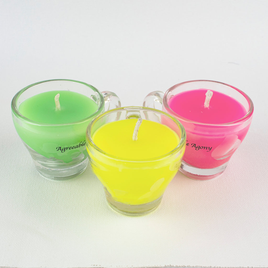 Teacup Wax Play Candle - Low Temp - Paraffin - Regular & Blacklight - mini
