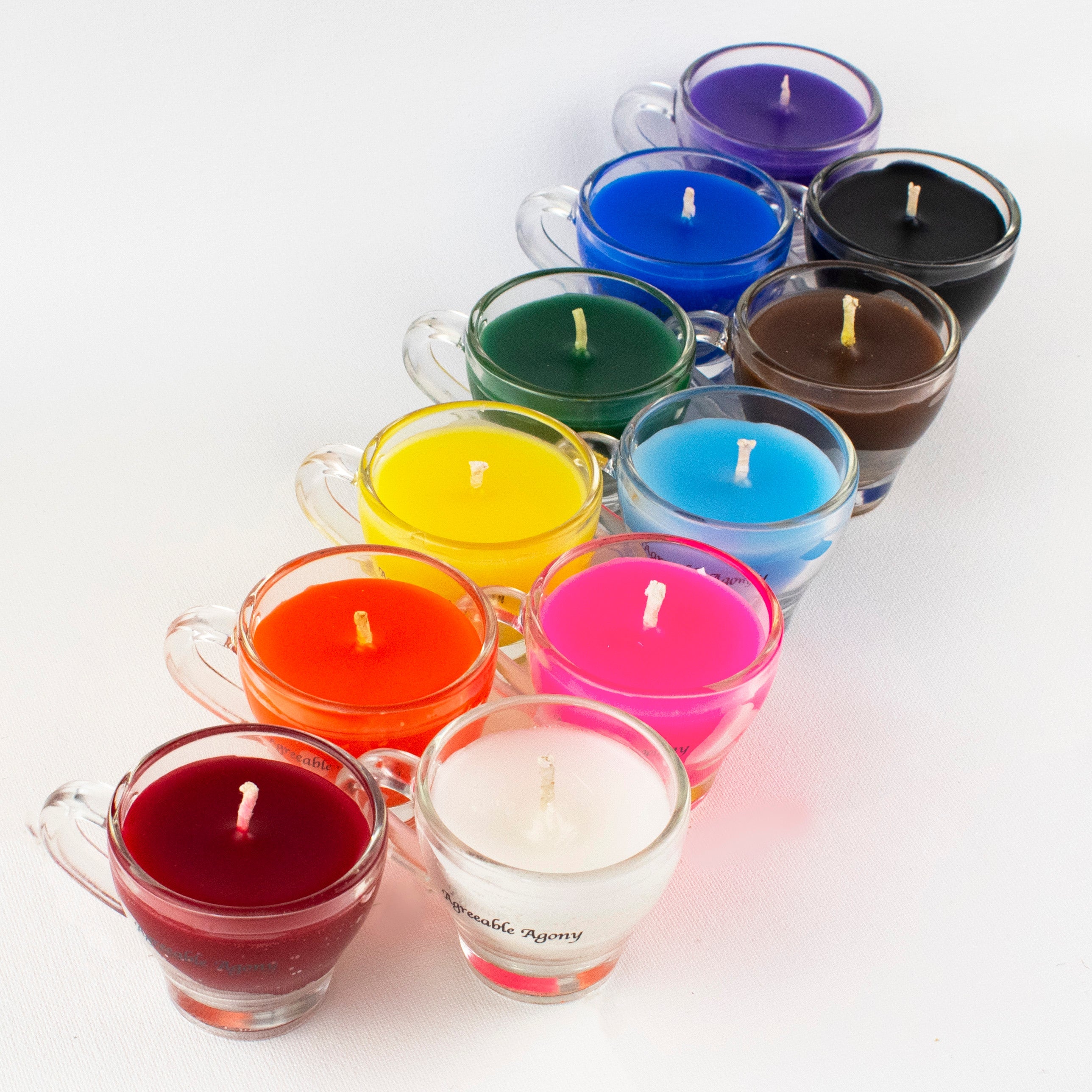 Teacup Wax Play Candle - Low Temp - Paraffin - Regular & Blacklight - mini