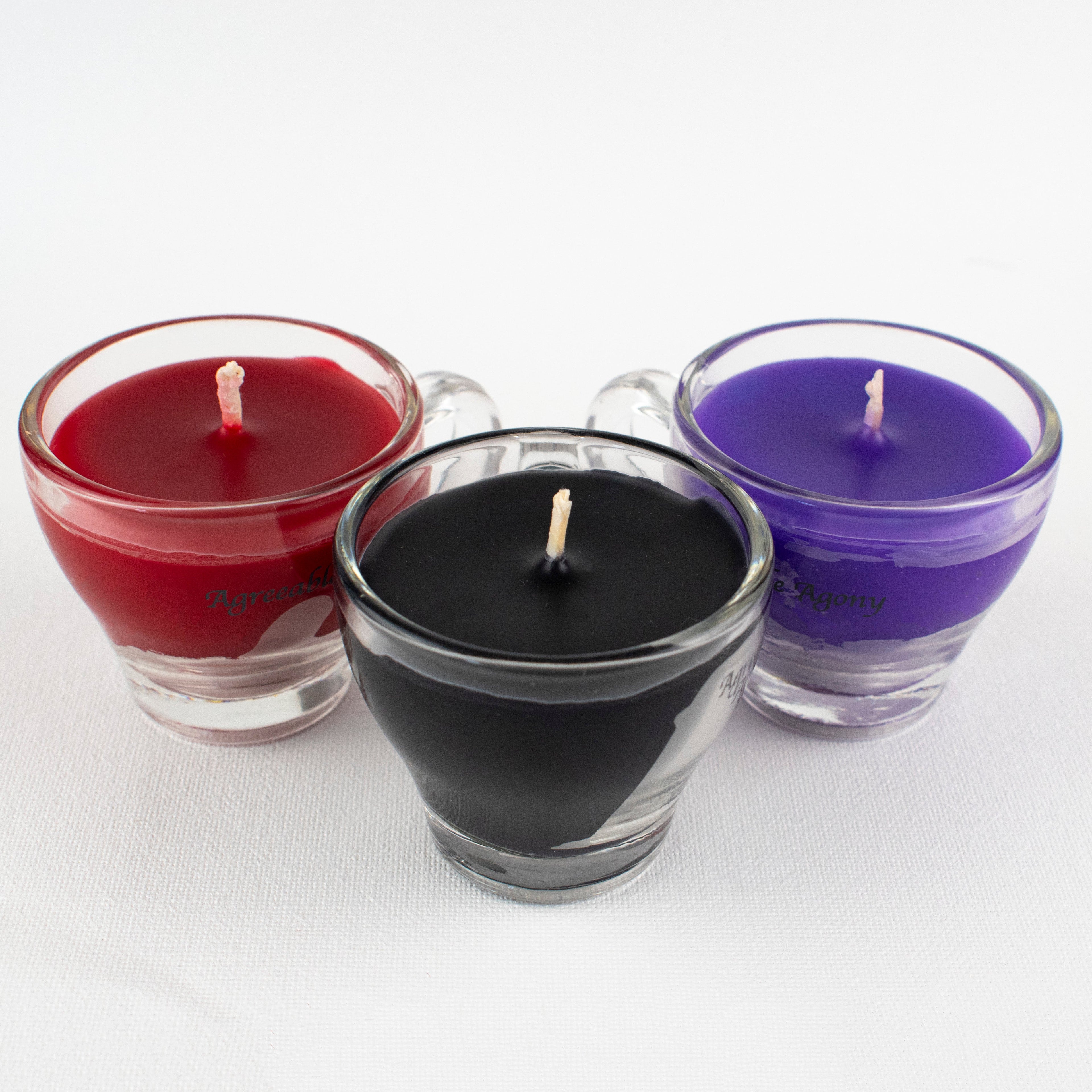 Teacup Wax Play Candle - Low Temp - Paraffin - Regular & Blacklight - mini