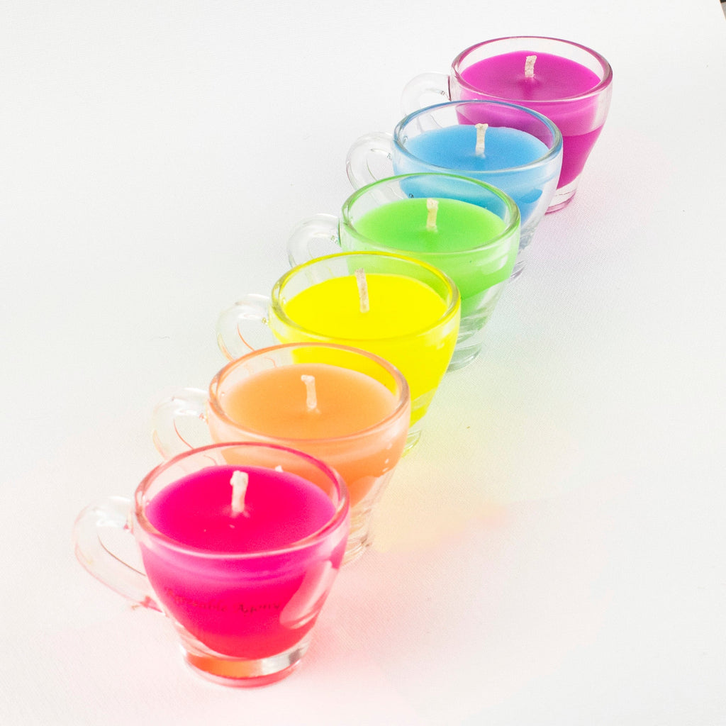 Teacup Wax Play Candle - Low Temp - Paraffin - Regular & Blacklight - mini