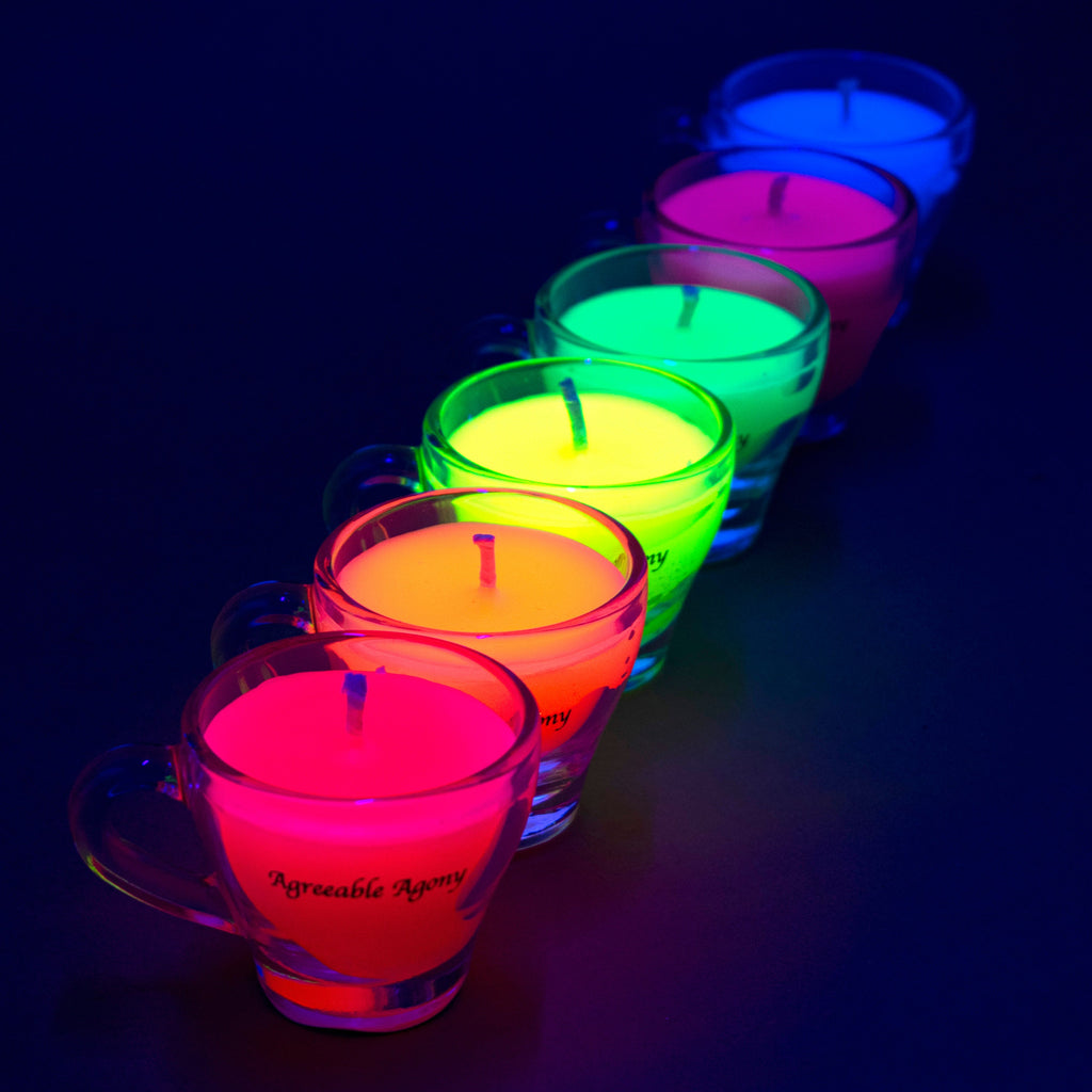 Teacup Wax Play Candle - Low Temp - Paraffin - Regular & Blacklight - mini