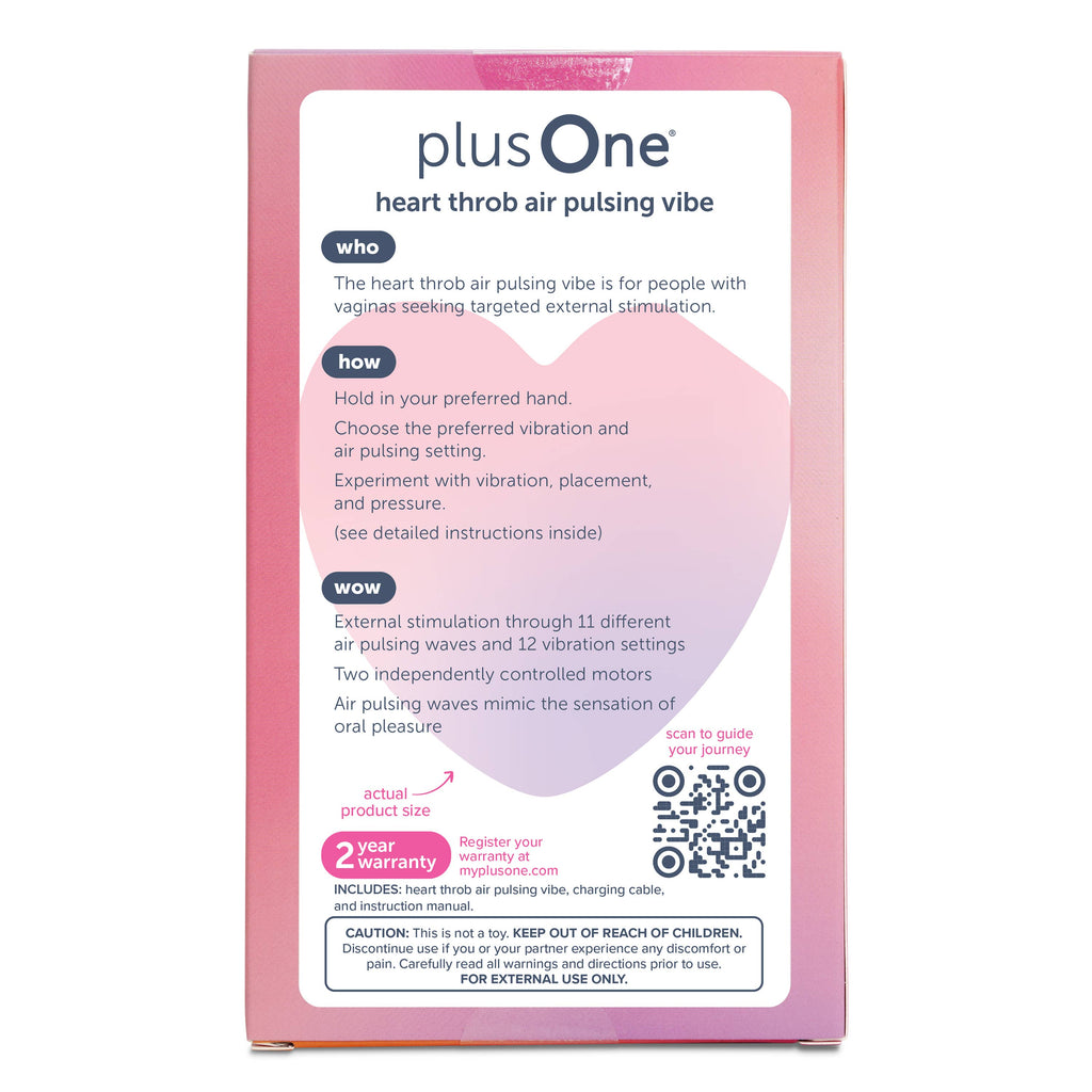 PlusOne® Heart Throb Air Pulsing Vibe