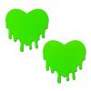 Melting Neon Heart Pastease Green